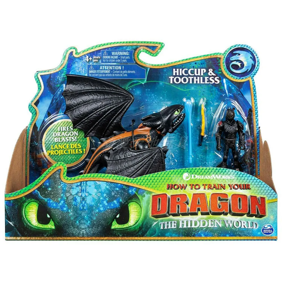 How to Train Your Dragon Toothless Light Fury Hiccup Figure Doll