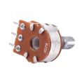 2Pcs B20K 20K Ohm 8mm Shaft Mounted Linear Dual Potentiometer & 2 Pcs B50K 50K Ohm Potentiometers. 