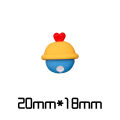 Cartoon Doraemon full body jingle head butt bell resin mobile phone case accessories shoe buckle patch diy headwear. 