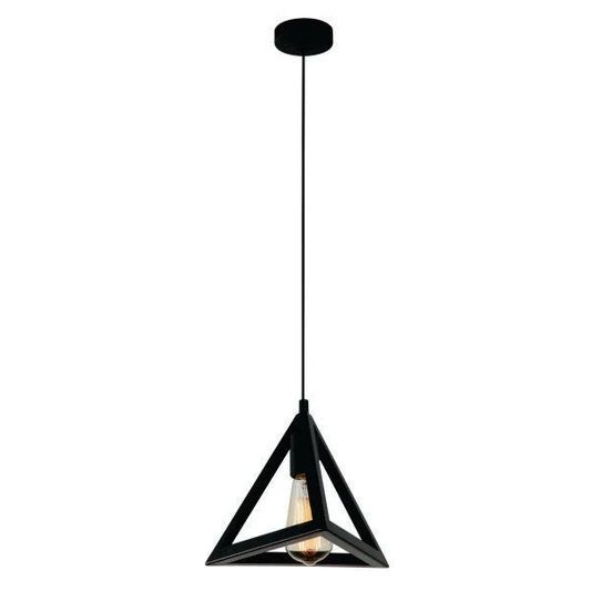 Triangle Shaped Hanging Lamp, Ceiling Light, Ceiling Lamp, Pendant Lamp, Pendant Light for Home, Office, Bed Room, TV Lounge, Led Light, Led Bulb, Filament Bulb (BULB NOT INCLUDED)