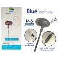 Handsfree Blue Spectrum M5 Stereo Earphones High Base For All Android Mobile Phones Best for Work from Home / Gaming earphones / Online Classes. 