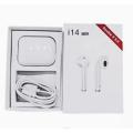 High Quality i14 TWS earphones ,earbuds and earpods with universal mini wireless Bluetooth and a charging dock base for Android. 