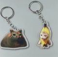 2023 Cute Garbage Bag Cool Memes Keychain 3D Modeling Banana Cat Hooded Cat Race Cat Maxwell Cat Student Gift Keychain Accessor. 