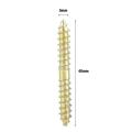 20pcs5*40mm Dowel Screw Woodworking Furniture Connector Double Ended. 