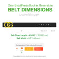 Reversible Double GG Fashion Belt For Men Women Ladies. 