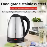 Electric Kettle 2 Liter | Stainless Steel Body | Fast Boiling Water Boiler 1500W | Automatic Shut-Off & Boil-Dry Protection | Essential Kitchen Appliance for Tea, Coffee & Daily Use