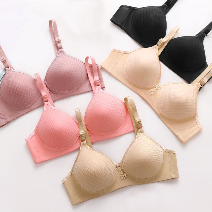 1x Bra in Random Colors Soft Padded Bras For Women Foam Bra for Girls Fits B Cups Brazer with Adjustable Straps and Back Closure