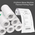 Thermal Mini Printer Paper Roll 57*25mm for Portable Bluetooth Mini Printer for Printing Photos/ Pictures/Office Receipt/Labels/Note/QR Code/Labels/Memo. 