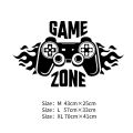 bellylady Carved Game Zone Wall Sticker Mural Wallpaper for Kids Boys Room Decals Gaming Poster Decor. 