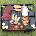 Conventional Portable Korean BBQ Grill Plate Maifan Stone Coating Barbecue Dish Non-stick Pan Plate For Outdoor Camping. 