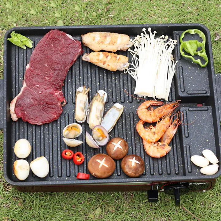 Conventional%20Portable%20Korean%20BBQ%20Grill%20Plate%20Maifan%20Stone%20Coating%20Barbecue%20Dish%20Non-stick%20Pan%20Plate%20For%20Outdoor%20Camping%20-%20Image%203