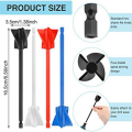 10Pcs Resin Mixer Paddles Mixer Drill Attachment for Resin, Paint, Silicone, Ceramic Glaze Mixing. 