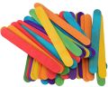 ICE CREAM STICKS IN MULTICOLOR ( PACK OF 40 ICE CREAM STICKS ). 