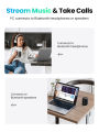 UGREEN USB Bluetooth 5.3 5.0 Adapter Receiver Trans'mitter EDR Dongle for PC Wireless Transfer for Bluetooth Headphone Speakers Mouse. 