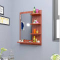 Home dresser table with mirror wooden wall mount dressing table with Shelfs DIY. 