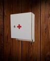 wall mounted wooden first aid box Security locker plus keys holder. 