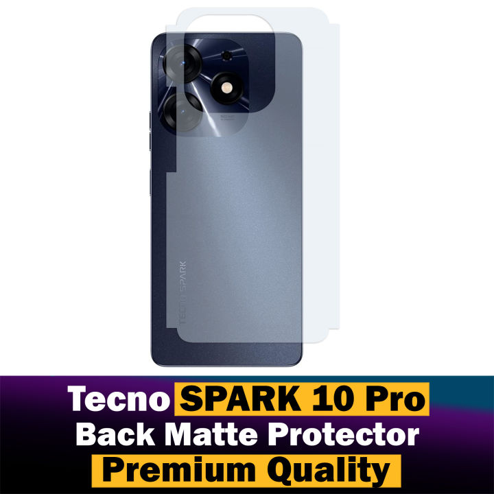 Tecno Spark 10 Pro Back Protector Carbon Fiber Matte Soft Skin Sheet For Spark 10 Pro