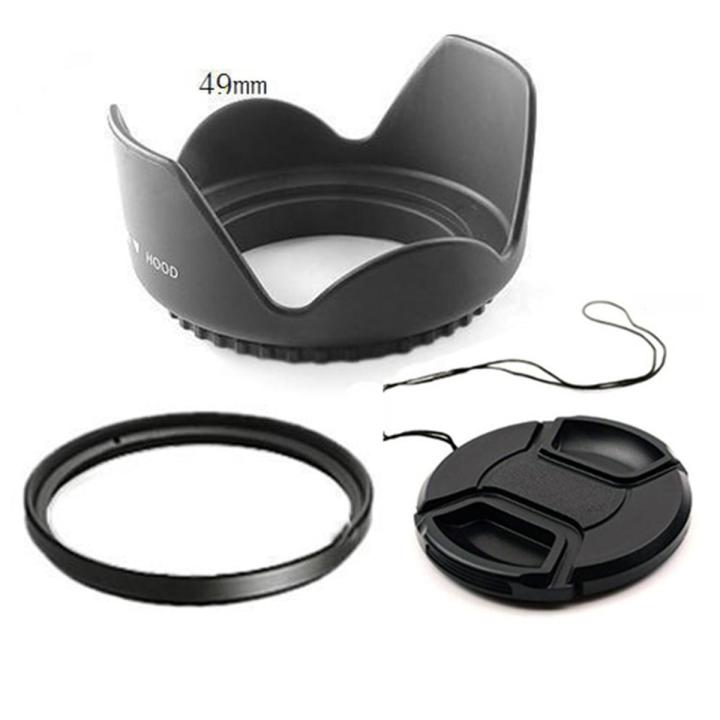 【Mary DAI Store】Flower Lens Hood Filter +Lens Cap for canon 500d 600d 700d 60d 70d 5d3 nikon d5200 d5300 d3100 49/55/62/67/72/77mm
