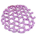 Women Bun Cover Hair Net Ballet Dance Skating Rhinestone Crochet Snood. 