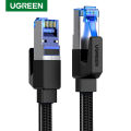 UGREEN Ethernet Cable CAT8 40Gbps Cotton Braided CAT7 Network Lan Cord for Laptops PS5, PS4 10m 20m RJ45 Ethernet Cable. 