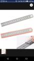 Stainless steel ruler scale 1 foot pack of two. 