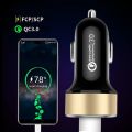 For Samsung Galaxy S21 S20 FE Note 20 Ultra S10 S9 S8 Plus Fast Car Charger Dual USB Quick Charge 3.0 Type-c USB Charging Cable. 