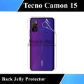 Tecno Camon 15 Back Hydrogel Jelly Protector - Clear Soft Film. 