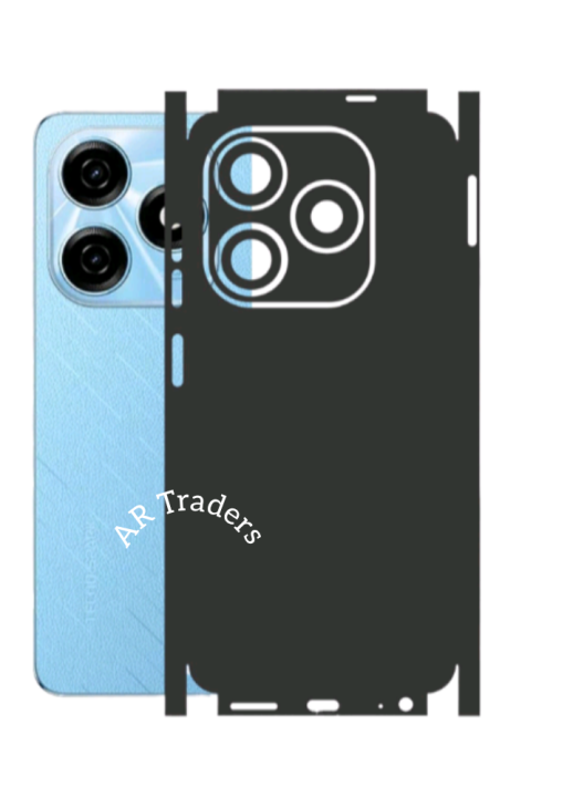 TECNO Spark 20 FULL BACK 360 premium Protection Skin Wrap Full cover sheet for tecno spark 20 Tecno spark 20