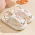 Cartoon Women Spring Summer New Product Cute Teeth Rabbit Women's Baotou External Wearing and Home Cooling Slippers with Hole Shoes for Two Wears. 