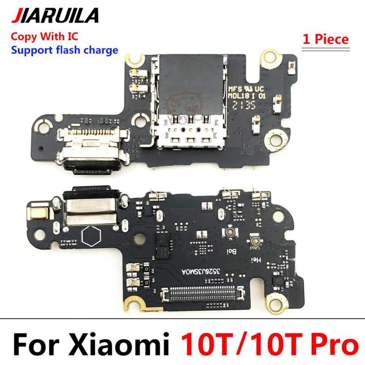New For Xiaomi Mi 10T Mi10T Pro USB Micro Charger Charging Port Dock Connector Microphone Board Flex Cable