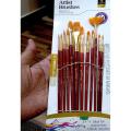 12 pcs Multi shapes Artist Paint Brush Set. 