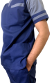 doctors OT Uniform scrub suits OT kit strapped arm contrast navy grey. 
