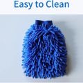 one Sided Microfiber Washing Hand Gloves Car Window Dust Cleaning Glove Household Cleaning Towel Kitchen Accessories - 1PCS. 