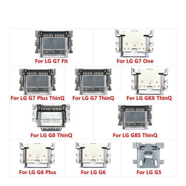 USB Jack Connector Charging Dock Plug Port Parts for LG G5 G6 G7 One Plus Fit G8 G8X G8S ThinQ Micro Type-C Charge Socket