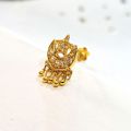 Half Moon Star Nose Pin Yellow Gold Plated for women, Nose ring Jewelry for Women and Girls. 