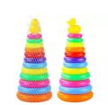 Large Rainbow Ring Tower Stacking Rings Activity Toy For Kids. 