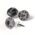 50pcs/lot Metal Brooch Pins Back Clasps Nail Tie Tack Lapel Buckle Button Back Caps For Jewelry Making Findings DIY Accessories. 