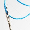 fasdaga 25 Large Eye Stitching Needles - 5 Sizes Big Eye Hand Sewing Needles in Clear Storage Tube for Stitching, and Crafting. 