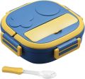 Homio Tedemei original stainless lunch box 2&3 Grid/Compartments with spoon air tight lunch box For students. 