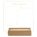 Acrylic Message Board Note Board LED Light Up Clear Writing Board Style 1. 