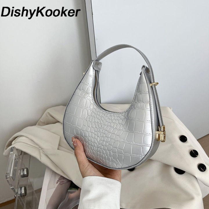 DishyKooker%20Shoulder%20Bags%20For%20Women%20Solid%20Color%20Trendy%20Simple%20Cute%20Tote%20Handbag%20With%20Zipper%20Closure%20-%20Image%206