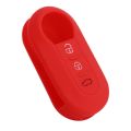【Universal Car Parts Store】3 Buttons Car Key Case Key Cover Fob For FIAT 500 500L ABARTH Panda Bravo Silicone Key Bag. 