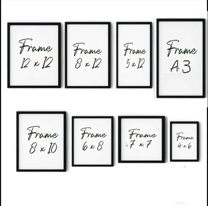 Single Minimalist Modern Rectangular Horizontal Customized Photo Frames ...