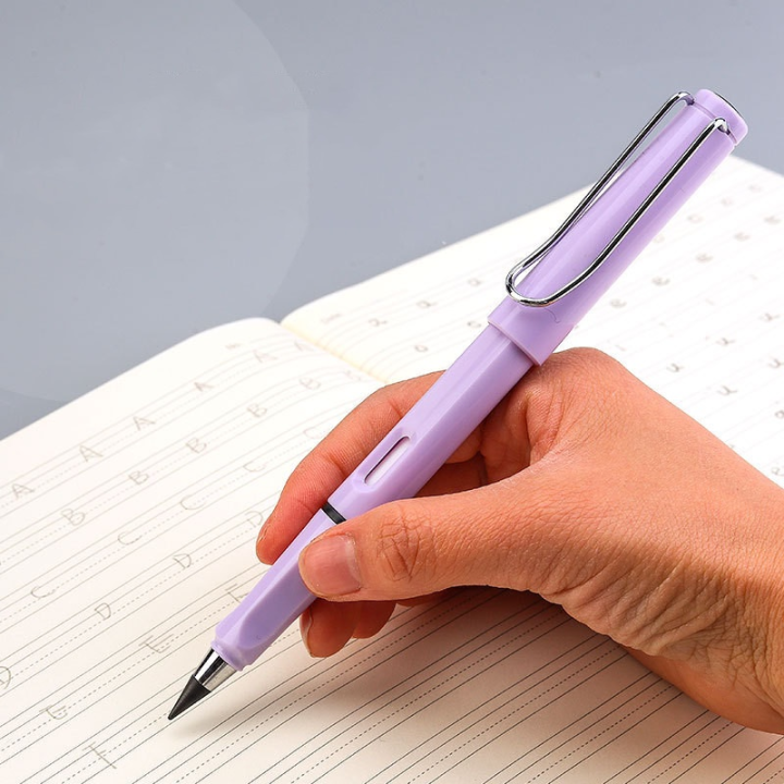 Mechanical Pencil , HB pencil (Pack of 3, Everlasting Infinity with Eraser, Inkless, Reusable Pencil RANDOM COLOR 3 PCS)
