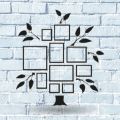 3D Wooden Wall Tree Decor With Picture Large Size Frames, Wooden Family Tree Photos Frame, Modern. 