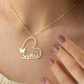 The Jewel Lodge Name Necklace For Girls, Customised name necklaces and Name lockets for girls full name. 