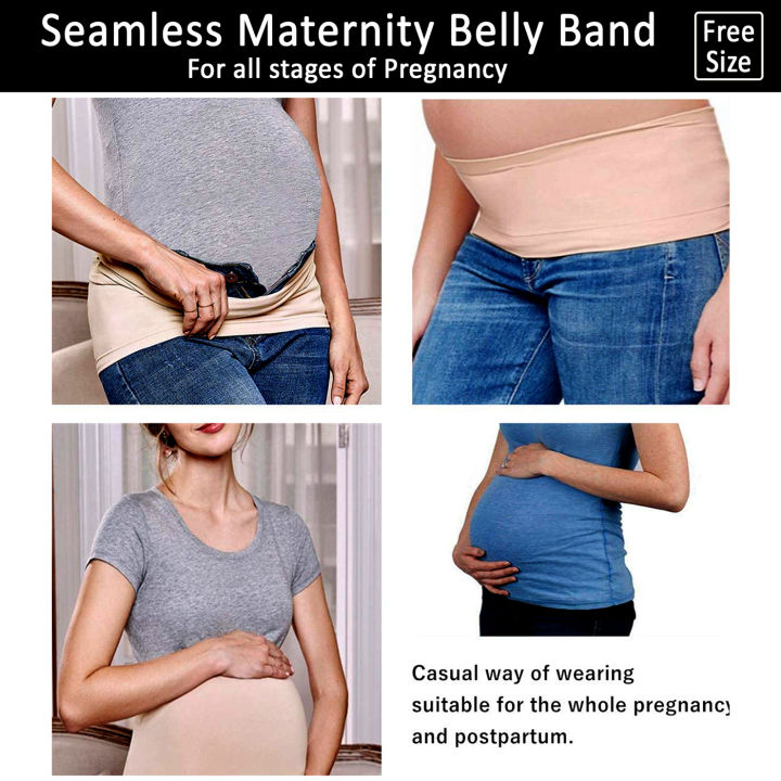 Best%20Quality%20Multi%20Purpose%20Maternity%20High%20Waisted%20Seamless%20Belly%20Support%20Belt%20for%20Tummy%20Control%20Waist%20Trainer%20Shapewear%20For%20Women%20and%20Girls%20Postpartum%20Belly%20Band%20-%20Image%207