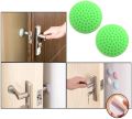 Self Adhesive Silicone Rubber Wall Protector Door Handle Stopper ( 3 Pieces ). 