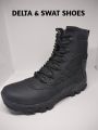 DELTA High Ankle Leather Boots for Hiking- Waterproof and Slip-Resistant. 