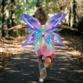 Nerhorer- Comfortable Butterfly Wings for Children Enchanting Glowing Butterfly Wings Light Up Fairy Costume Cosplay Gift for Girls Popular in Asia Glowing Wing Fairy Wings. 